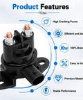 Starter Solenoid Relay for Defender HD5 HD8 HD10 and Maverick Max 1000R 2014 2017 Replacement OEM Part Numbers 278001802 278003012 278002347 278001641 278000513 278001376 black relay