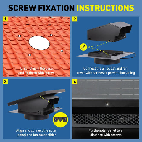 25 Watt Solar Roof Vent Fan With 8 Inch Removable Cover For Quick Attic Exhaust And Smooth Home Cooling Sun Driven Brushless Motor Blows Right Through Stuffy Air Like A Champ Nice Pick To Keep Your Workspace Chill