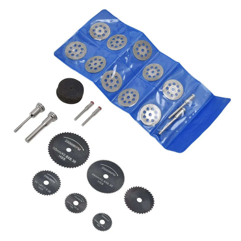 32 Piece Cutting Wheel Set With HSS Circular Saw Blades And Diamond Cutter Wheels Kit For Precision Cutting On Metal Wood Plastic