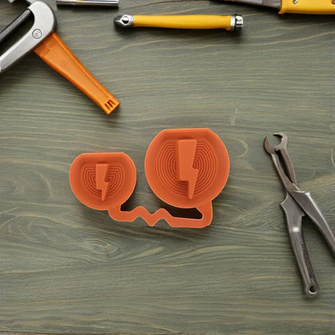 Universal EV Charging Port Cover Silicone Protector Waterproof Rain Shield For Electric Vehicles with orange rubber cap design.
