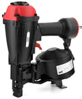 Coil Roofing Nailer For Three Quarters Inch To One And Three Quarters Inch Nails, Pneumatic Roof Nail Gun With Quick Shingle Guide