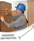 Man using Adjustable Hinge Wrench For Door Gaps Pro Grade Heavy Duty Tool Kit For Home And Commercial Use Fast Fix For Loose Hinges