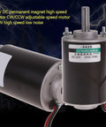 Rock Solid Permanent Magnet Dc Motor 12 24 Volt 30 Watt Ultra Compact Reversible Drive with DC input and adjustable speed.