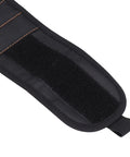 Magnetic Wristband With 10 Magnets And 1680D Polyester Build For Electricians, Breathable Wrist Tool Belt Holds Screws, Small Parts, Drills, And Fasteners Hands Free During Repairs. Black 1680D polyester magnetic wristband with Velcro strap