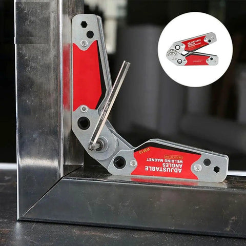Lockdown Magnetic Welding Jig With Slip Proof Zero Play Adjustment From 20 To 200 Degrees Angle Positioner and Handy Hex Wrench for Heavy Duty Metal Fabrication Shop Hustle, adjustable and accurate.