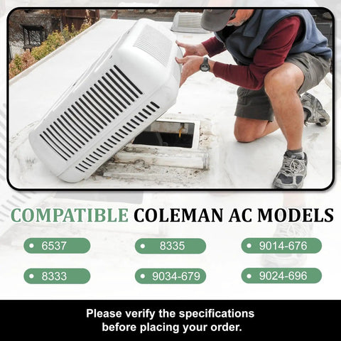 Installation of RV Air Conditioner Run Capacitor 45 MFD 370V AC Replacement For Coleman Mach Fan Motors on rooftop