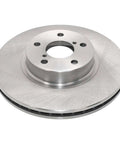 Professional Series Front Vented Brake Rotor With Forged Flange And Induction Hardened Raceways, visible from an angled view