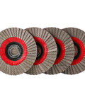 4 Inch Diamond Flap Disc For Fast Material Removal On Ceramic, Glass, Granite, Marble, Plastic And Concrete, Heavy Duty Pro Grade Grinding