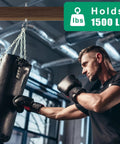 Heavy Duty Swing Hangers 1500Lb Capacity Stainless Steel Hooks support heavy punching bag in gym