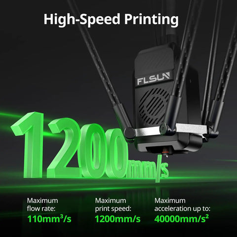 Delta 3D Printer Rocking Ridiculously Fast 1200MM Per Second Feeds, Fully Auto Bed Leveling, Mega 13X13X17 Inch Printing Zone, Built Tough On An All Metal Frame And Runs Super Quiet With Zero Hassle Setup