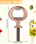 7 Piece Bulk Metal Bottle Opener Inserts And Blanks For Wood Turning DIY Craft Projects Solid Bronze threaded beer opener size 8.3cm x 4.5cm.
