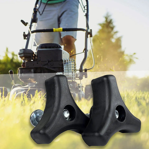 Rugged Lawn Mower Handle Knob And Replacement Bolts Kit Crafted From Shatter Proof Abs Plastic Plus Rust Resistant Metal for tough duty