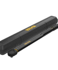Half-Inch Drive Click Torque Wrench With 25-250 Ft-Lb Range And 33.9-338.9 Nm in protective case, pre-calibrated to four percent accuracy.