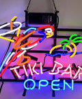 Lit Neon Style Home Beer Bar Sign For Living Room And Bedroom Pub Recreation Room Wall Decor Glass Wall Sign For Parties Birthday Gift Nightstand Bedroom Accent Not LED with parrot and palm tree design