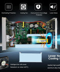 Adjustable DC Power Supply 0 To 30V 0 To 10A With Encoder Knob with cooling fan and overheat protection features image