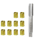 Spark Plug Thread Fix Kit With M14x1.25 Inserts And M16x1.25 Tap Stainless Steel Thread Repair Tool For 14mm Spark Plugs In Cars Trucks Generators And Other Gasoline Engines