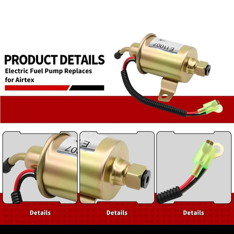 Electric Fuel Pump For Onan Cummins 4000 4KW Microlite MicroQuiet Generator Replacement Replaces A029F889 149-2311 12V