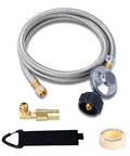 5 Foot Propane Regulator And Hose With 90 Degree Elbow Adapter For Blackstone 17 Inch And 22 Inch Tabletop Griddles Replacement Parts