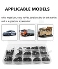400 Piece Car E Clips Kit With Alloy Steel Retaining Rings External Snap Rings In 10 Sizes for Auto Repair and Maintenance