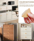 2 Inch Semicircle Beech Wood Cabinet Knobs Set Of Six, Minimalist Half Round Drawer Handles For Cabinetry shown with furniture.