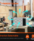 Air Filtration System For Woodworking With Built In Ionizer And 1350 CFM Hanging Dust Collector, Heavy Duty Vortex Fan, in workshop