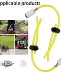 Two Hole Grommet Fuel Line And Spark Plug Primer Bulb Kit For Earthquake Auger Walk Be Hind Edger With Filters And Lines That Are Awesome Fit Guaranteed To Fix Your Machine Today.