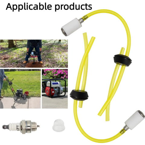 Two Hole Grommet Fuel Line And Spark Plug Primer Bulb Kit For Earthquake Auger Walk Be Hind Edger With Filters And Lines That Are Awesome Fit Guaranteed To Fix Your Machine Today.