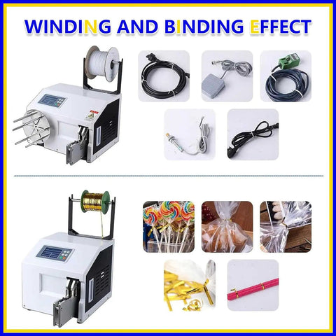 Effortless Electric Semi Automatic Twist Tie Machine With Fast One Second Binding And High Sensitive Sensor visible with various materials.