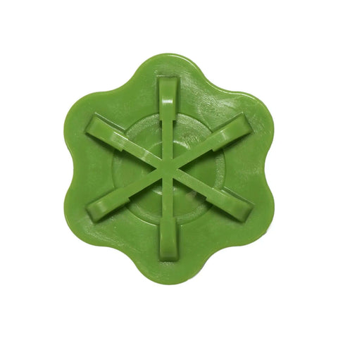 Green plastic showerhead component with multi-stream design for the Heat N Brew 10 Cup Programmable Coffee Maker.