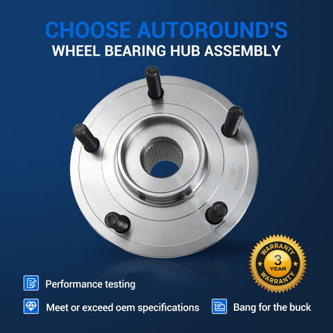 Front Wheel Bearing And Hub Assembly 513286 Fits Dodge Journey 2009 2020 And 2014 2015 Ram ProMaster 5 Lug With ABS