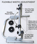 Tough As Nails Heavy Duty Bubble Wrap Dispenser Stand For Foam Packaging Rolls With Adjustable Plastic Baffles And Steel Frame To Run Fifty Kilos No Sweat In Your Warehouse Daily Setup with flexible width adjustment features