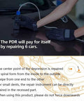 Demonstration of 1000W Car Dent Repair Machine With Induction Heating For Paintless Dent Removal on vehicle hood