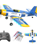 HQ089 RC Plane For Kids And Adults Easy To Fly Remote Control Airplane And RC Helicopter With 6 Axis Gyro Noob Friendly Toy With Colorful LED
