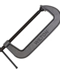 Heavy Duty 12 Inch C Clamp With 3 5 Eighths Inch Throat 2850 Lbs Clamping Force Ductile Iron Frame Black Oxide Spindles Model 540A 12