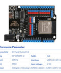 ESP32 Max Development Board USB C WiFi Bluetooth MicroPython Arduino Compatible IoT Smart Home Robotics Coding Kit For Teens And Makers Hands On Mini PC Game Console Module black PCB with ESP-WROOM-32 and pin headers