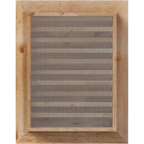 Vertical Gable Vent For Exterior, Western Red Cedar, Unfinished, 12W x 18H Opening And 17W x 23H Frame, Includes Metal Screen