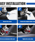 Installation steps for Gear Shift Lever Extension For Can Am Ryker 600 900 Ace Rally Edition And Sport Edition in red aluminum