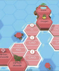 Interactive app interface from Magnetic Molecular Modeling Kit For Hands On Chemistry Learn Atoms Molecules And Bonding With 216 Fun Activities To Create Thousands Of Molecules Plus Free App For iOS And Android, displaying molecular structures and hints.