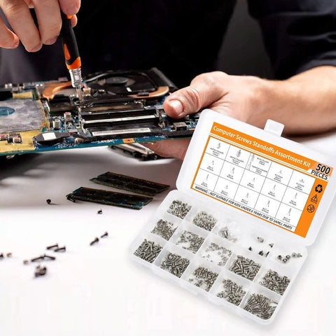 Heavy Duty M.2 SSD Screw Kit offering smooth setup featuring rock solid standoffs for Asus Gigabyte MSI Asrock motherboards