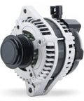 Front view of Beefed-Up Drop-In Replacement Alternator For Odyssey, Pilot, And Ridgeline High-Performance 3.5L V6