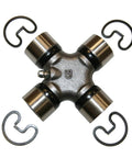 Beefy Universal Joint With Chrome Moly Steel, Snap Ring Included, Heavy Duty Needle Bearings, top view with snap rings visible