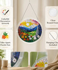 Colorful 83 Piece Little Bird Suncatcher Puzzle Kit For Doors Garden And Window Hanging Dope DIY Suncatcher Kit For Adults