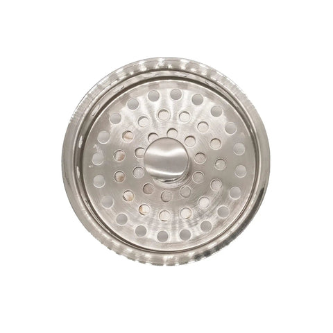 Combo Pack Must Have Post Style Large Kitchen Sink Basket Strainer And Waste Disposal Flange With Basket Strainer, top view