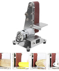 Multifunctional Mini Electric Belt Sander With 9000Rpm Brushless Motor for polishing wood and acrylic with adjustable sandbelt.