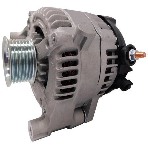 Remanufactured Jeep Wrangler 3.6L V6 Alternator Replacement 2012 2018 Drop In Ready With 11584 Series, side view