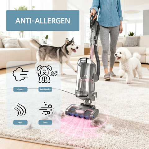 AZ2002 Replacement Vacuum Filter Kit For Vertex DuoClean PowerFin Upright Vacuum Models AZ2000 AZ2000W AZ2002 in use on carpet