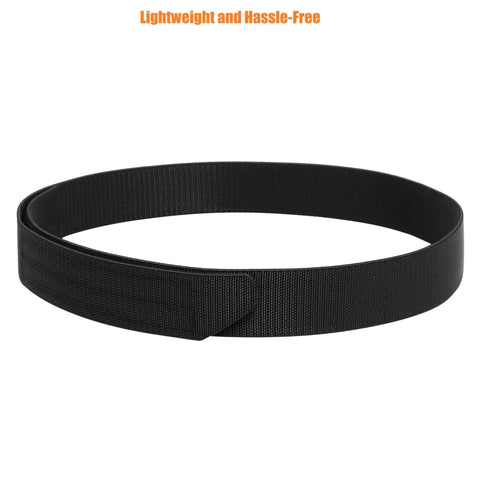 Buckleless Elastic Belt For Men And Women, One And Three Eighths Inch Adventure Stretch Nylon Web Belt With Hook And Loop Closure, No Metal