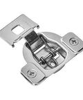 10 Pack 7 Sixteenth Inch Overlay Cabinet Hinges Not Soft Close Adjustable Stainless Steel With Screws Included For Kitchen And Old Cabinets Durable 9 By 9 Mm Mounting Holes For Precise Alignment Easy Install