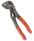 Water pump pliers from Two Piece Mini Pliers Set In Built Tough Grab And Go Belt Pouch With Velcro Strap And Belt Loop Includes High Leverage Diagonal Cutters And Water Pump Pliers For Quick DIY And Pro Work, orange handles.