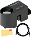 Plug And Play Acoustic Drum Trigger Bundle With 10ft Instrument Cable And Polishing Cloth For Electronic Drum Playback Kit
